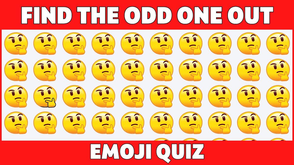 'Video thumbnail for Find The Odd One Out | Emoji Quiz - Hard'