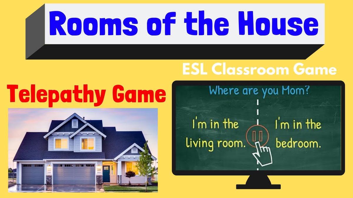 'Video thumbnail for Rooms of the House | ESL Game'