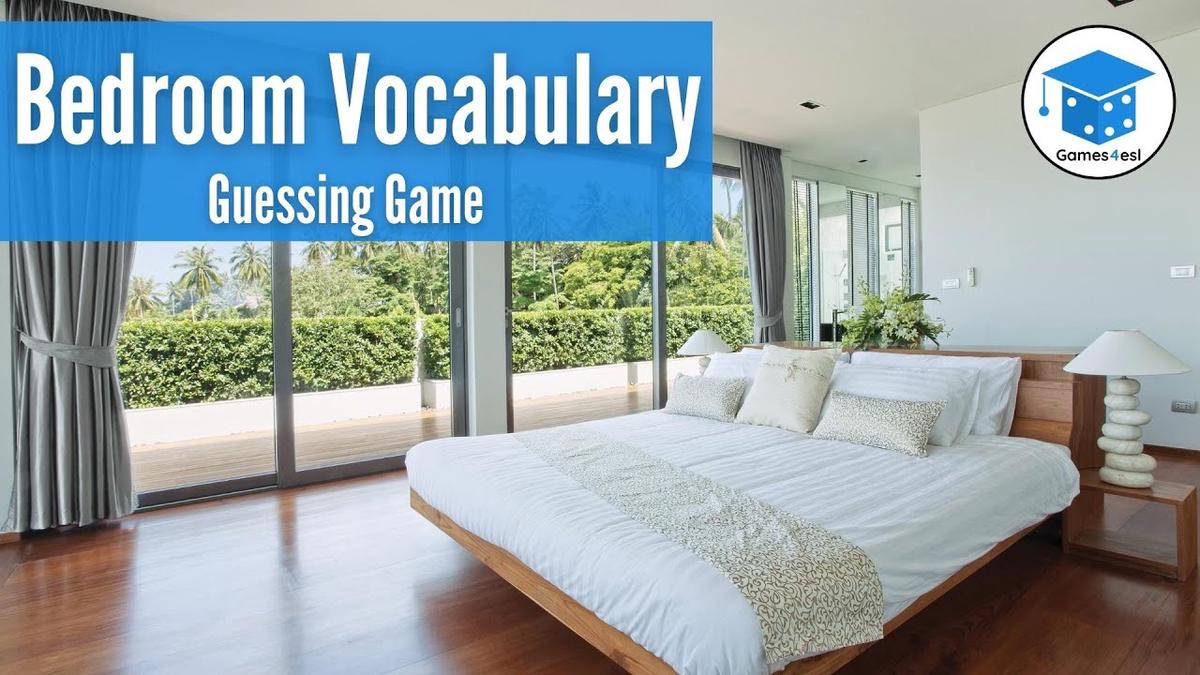 'Video thumbnail for Bedroom Vocabulary In English | Guessing Game'