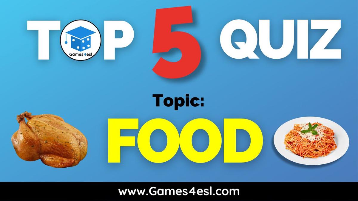 'Video thumbnail for Top 5 Quiz - Food'