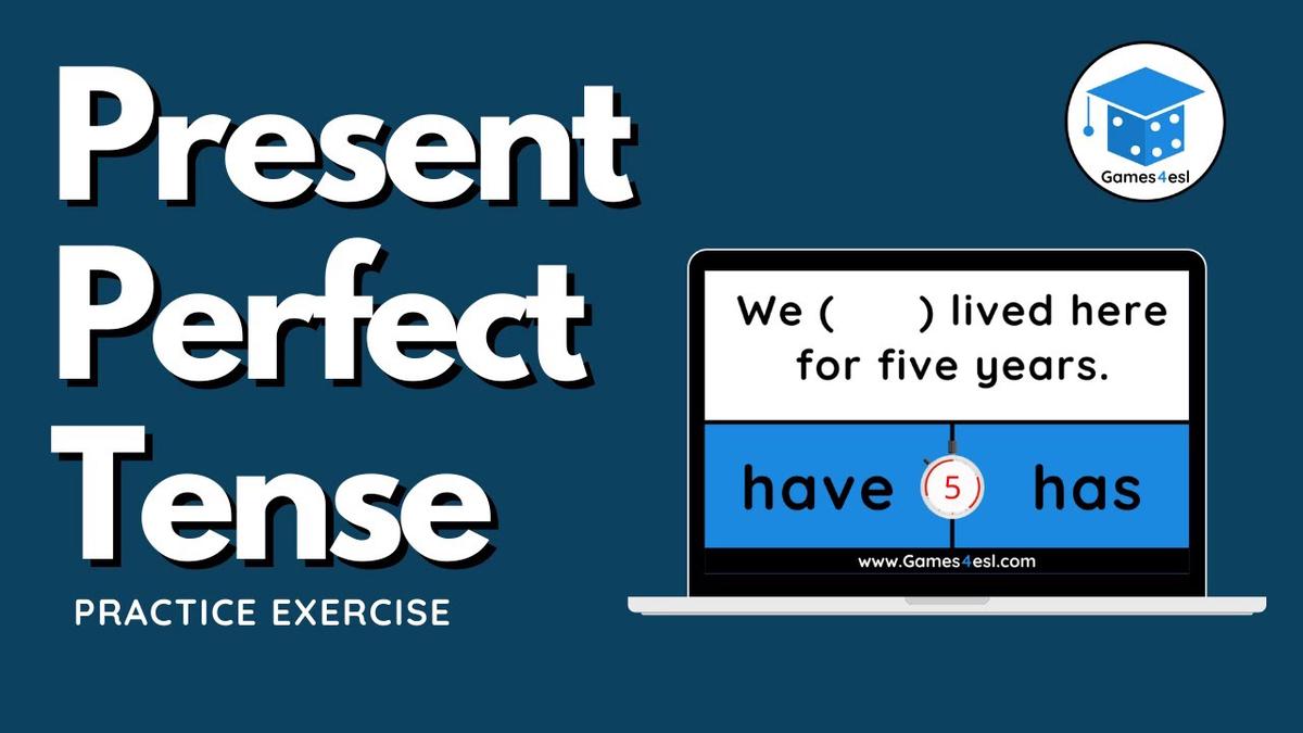 'Video thumbnail for Present Perfect Tense Exercise | English Grammar Exercise'