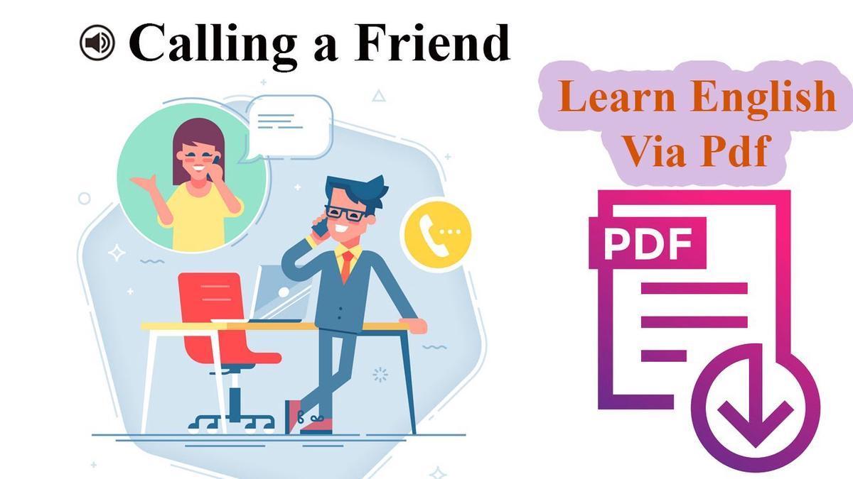 'Video thumbnail for English Conversation Practice | Small Talk | Calling a Friend'