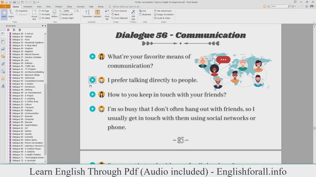 'Video thumbnail for English Conversation About Communication'