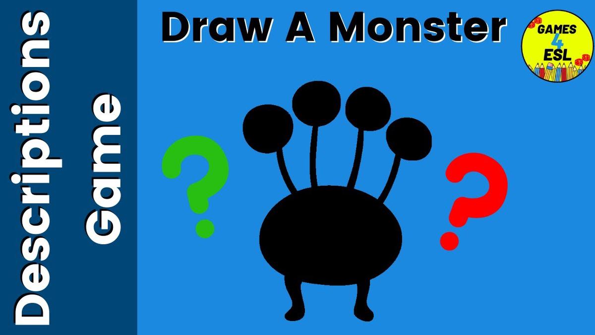 'Video thumbnail for Describing Appearance Game - Draw A Monster'