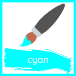 cyan color