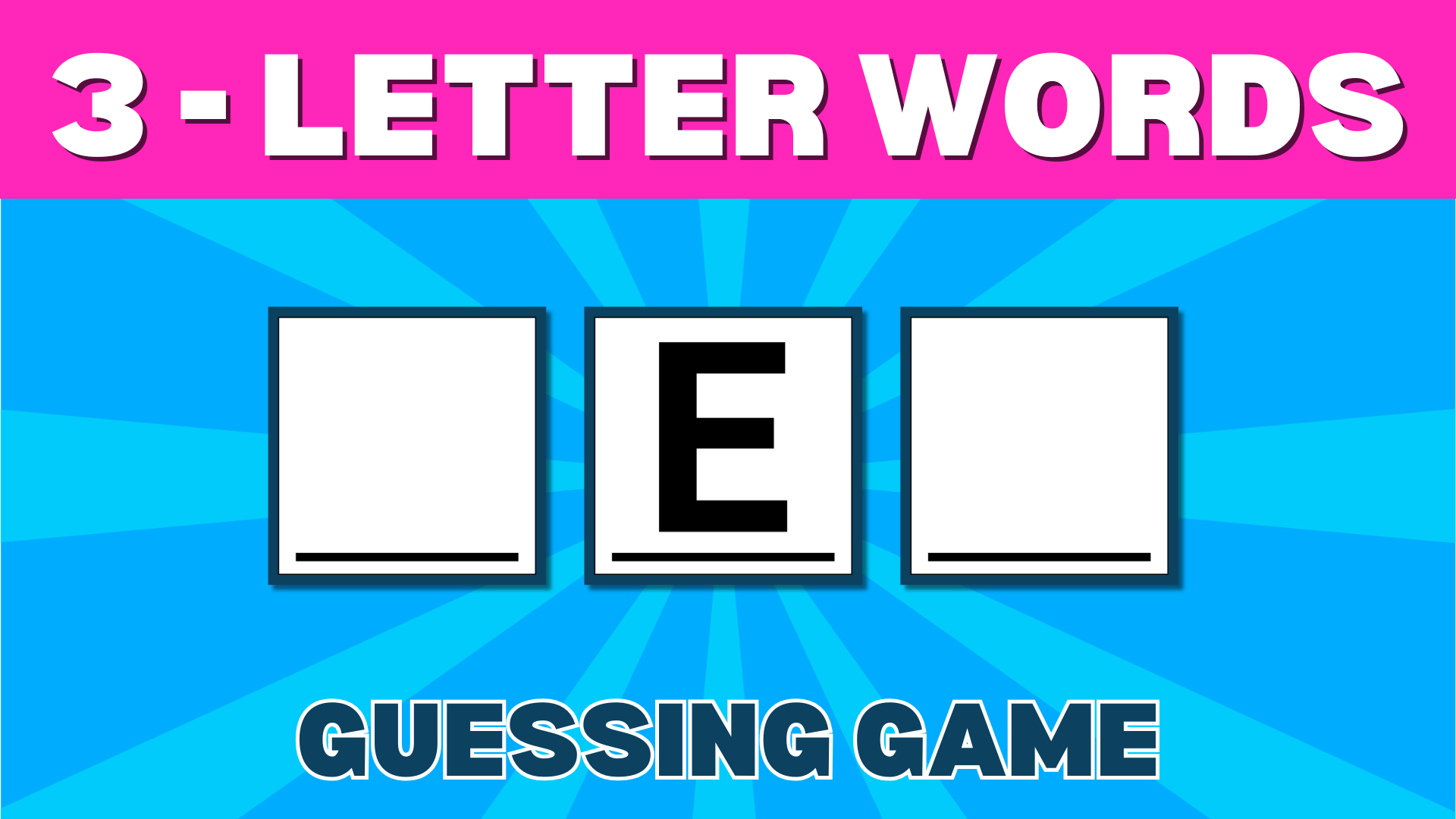 A 3 Letter Word Game