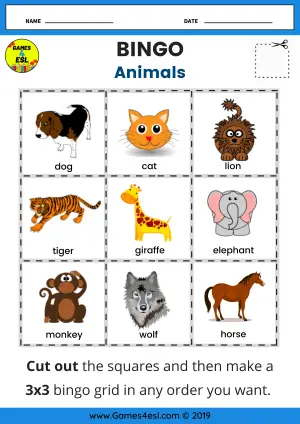 Animal Worksheet
