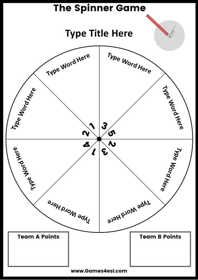 A printable board game template.