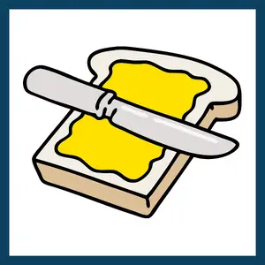 Breakfast Food - Buttered Toast