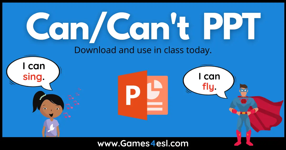 can can t powerpoint games4esl