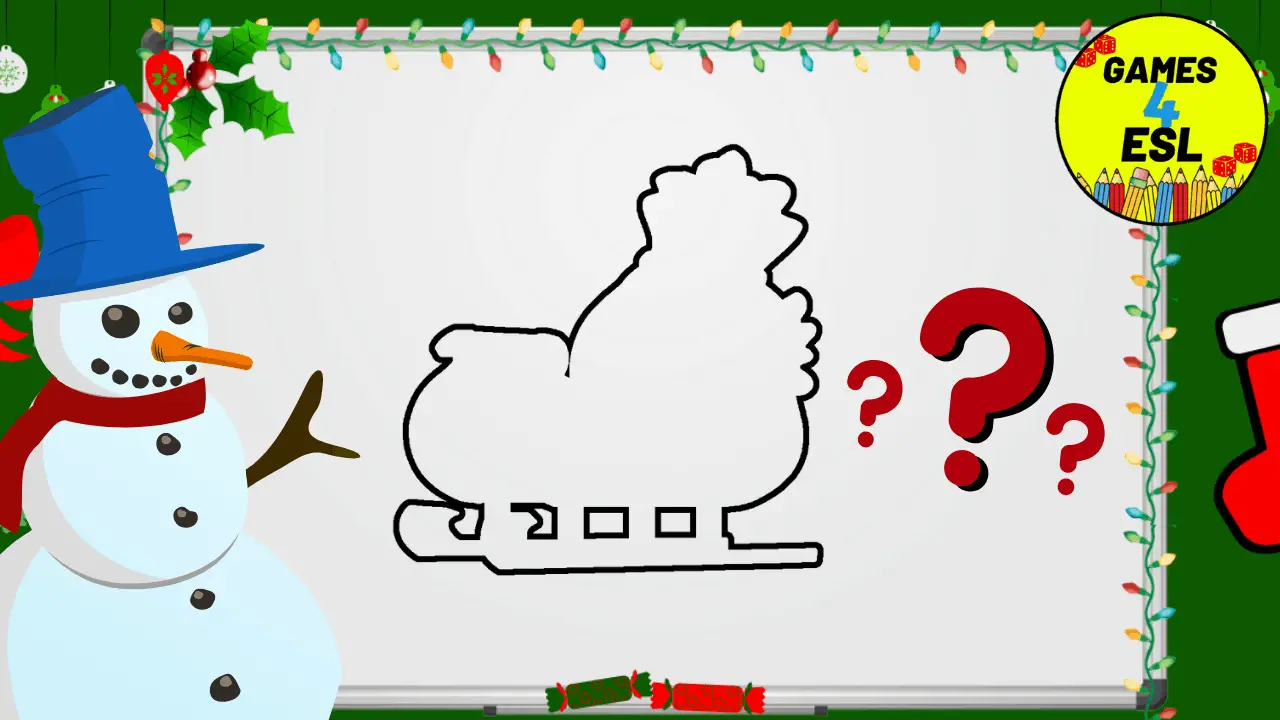 CHRISTMAS WORDS GUESSING GAME | Games4esl