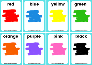 Small Flashcards - Colors