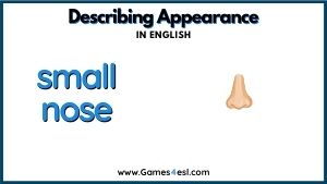 Descriptive Adjective - Small Nose