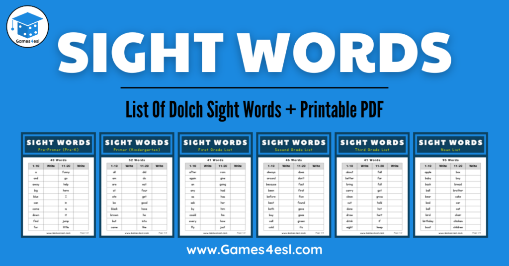 Dolch Sight Words