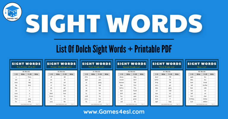 Dolch Sight Words