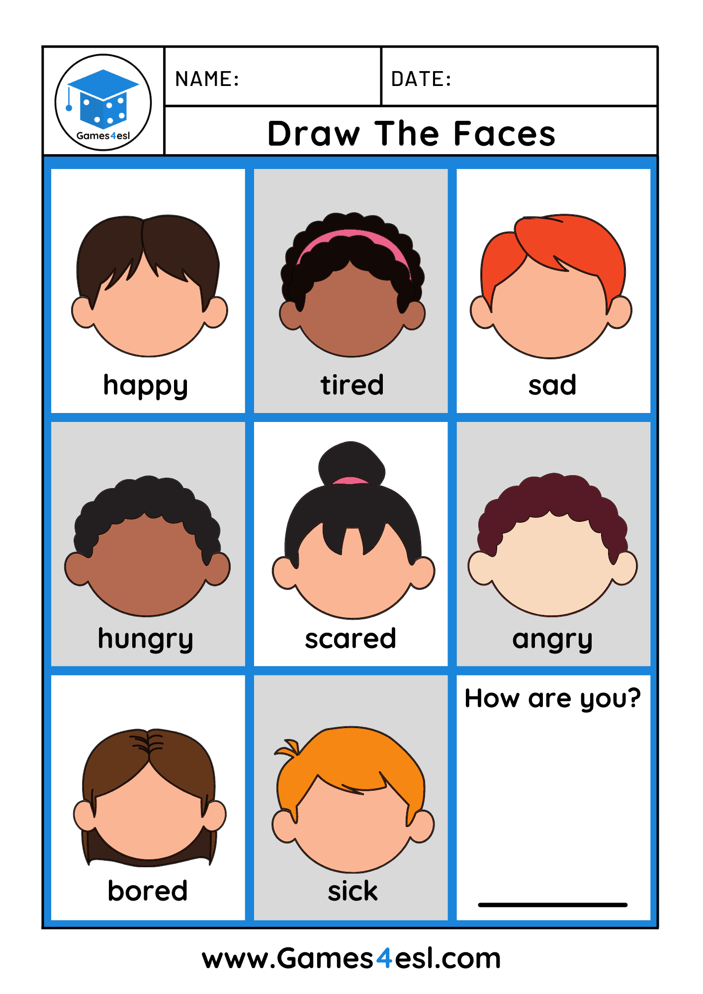 Feeling and emotions exercises