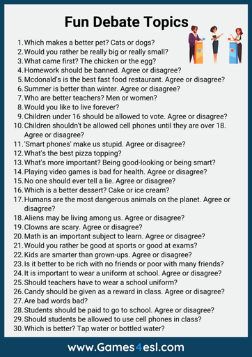 discussion topics for students