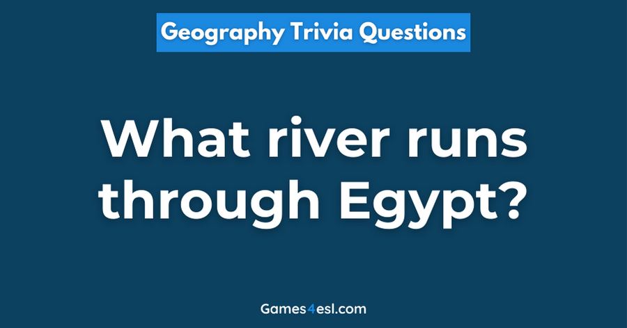 A Geography Trivia Question