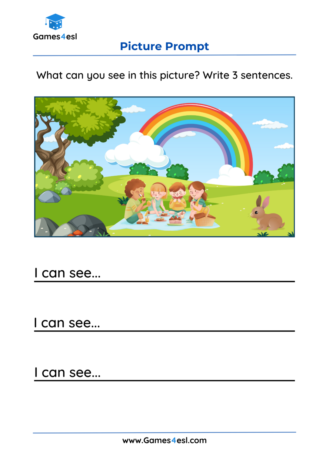Write 2 Sentences Grade 2 Sentence Worksheets | Games4esl