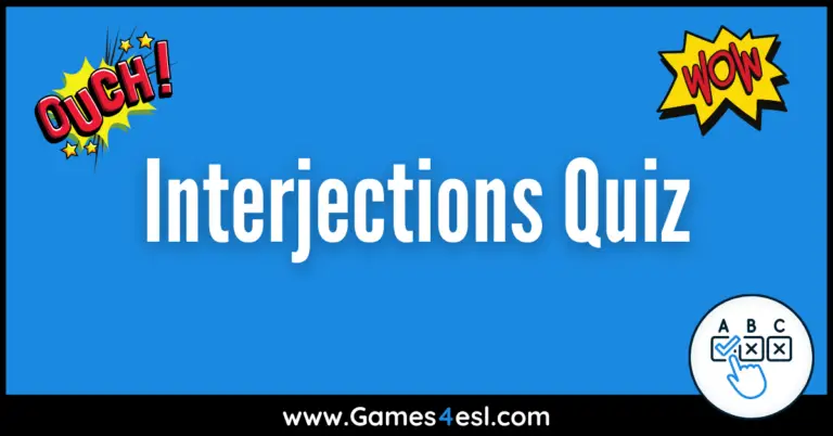 Fun Interjections Quiz (With Free PDF)