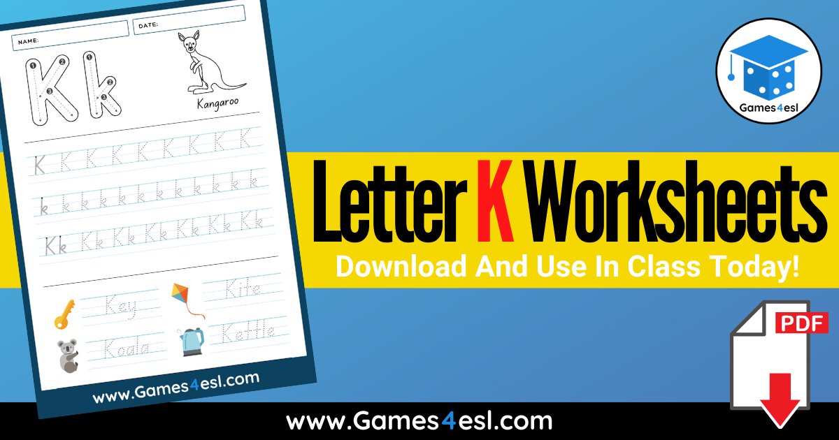 Letter K Worksheets