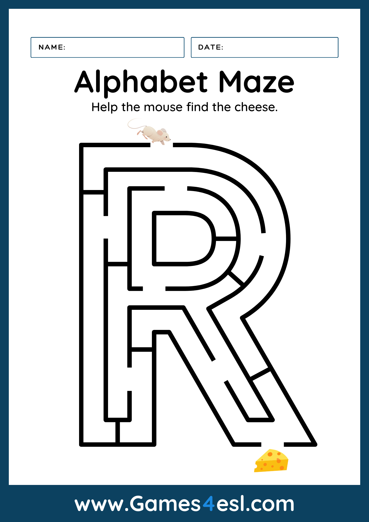 A Letter R Activity Worksheet