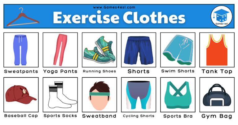 Extensive List Of Clothes: Names Of Clothes In English With Pictures ...