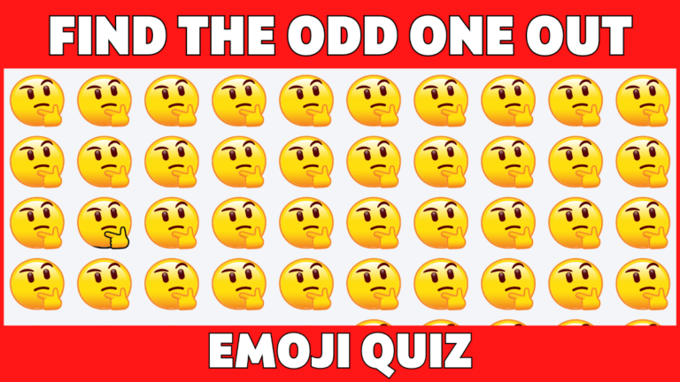 Odd One Out Emoji Game