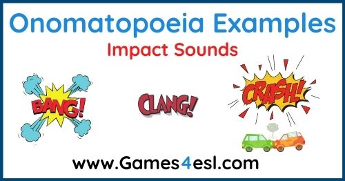 Onomatopoeia Examples - Impact Sounds