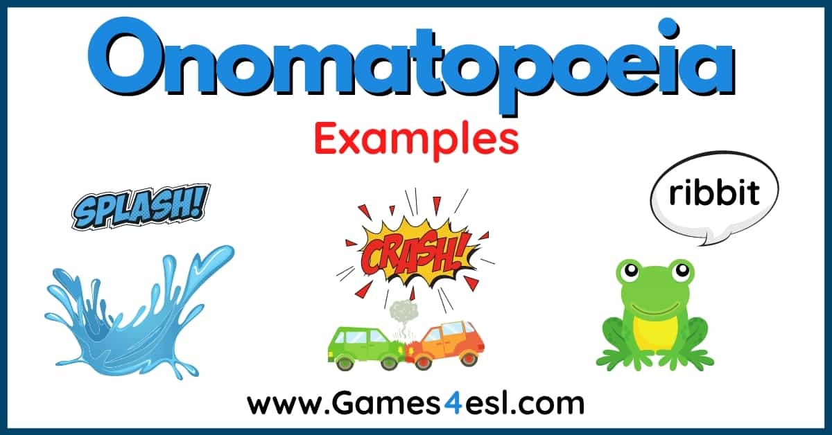 80 Onomatopoeia Examples And Example Sentences | Games4esl