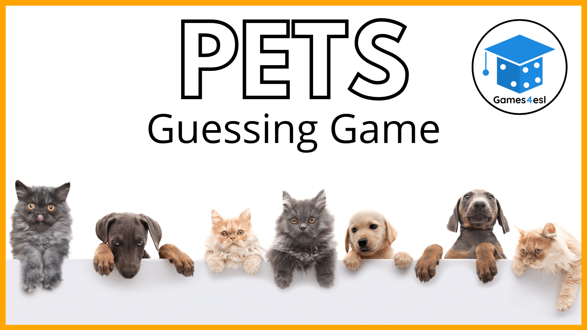 Pets In English | Guessing Game | Games4esl