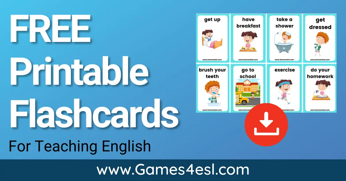 Shark in the Park Flashcards and Game cards - Kids Club English