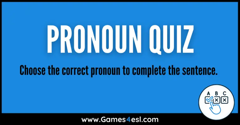 Pronoun Quiz