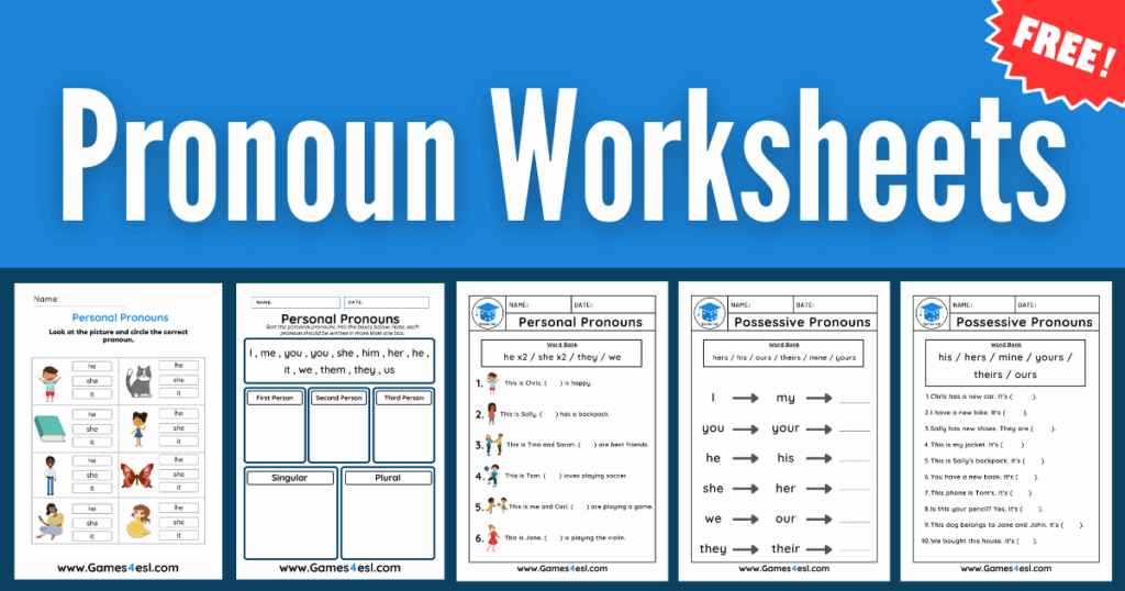ESL Worksheets | Free Worksheets For Teaching English | Games4esl