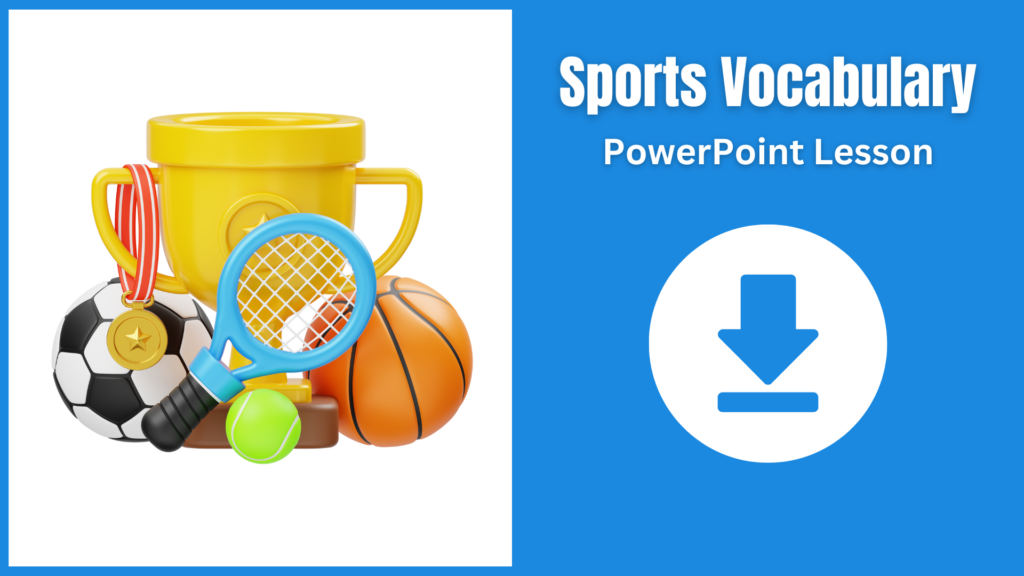 A PowerPoint for teaching the names of sports in English.