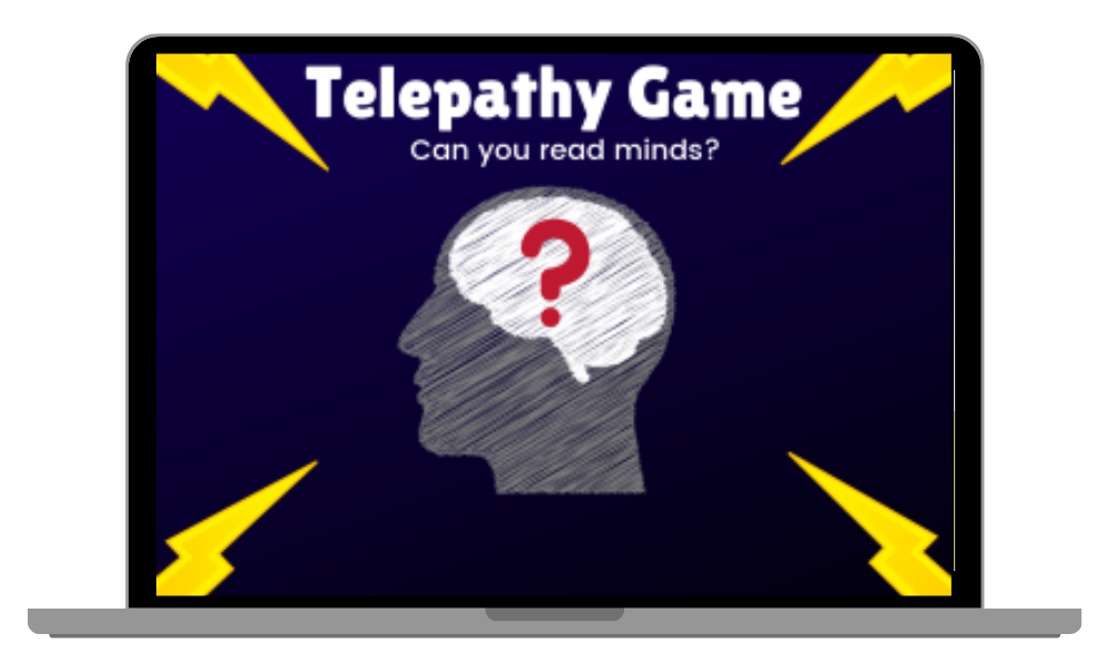 A screenshot of the Telepathy PPT Game Template