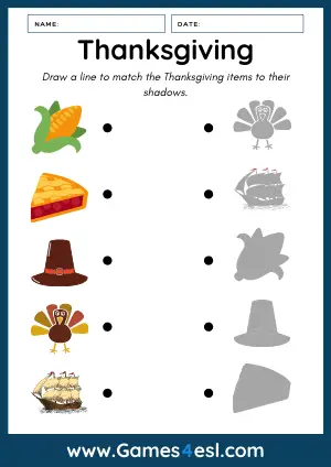 Thanksgiving Worksheet