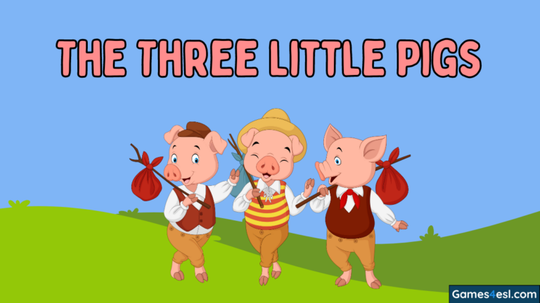 The Three Little Pigs Reading Worksheet And PowerPoint | Games4esl