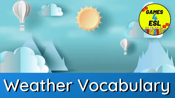 easy weather vocabulary words