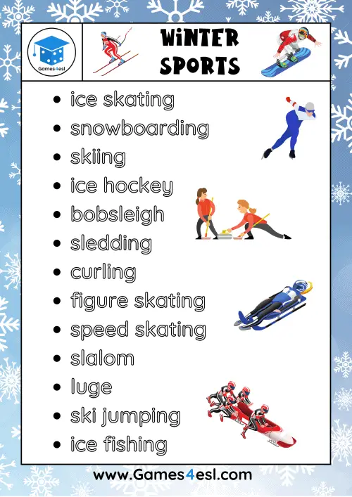 Winter Sports List