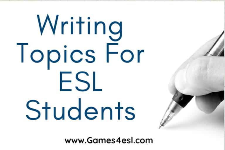 Writing Topics For ESL Students