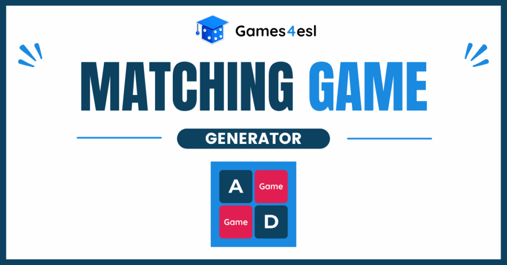 ESL Games Matching Game Generator