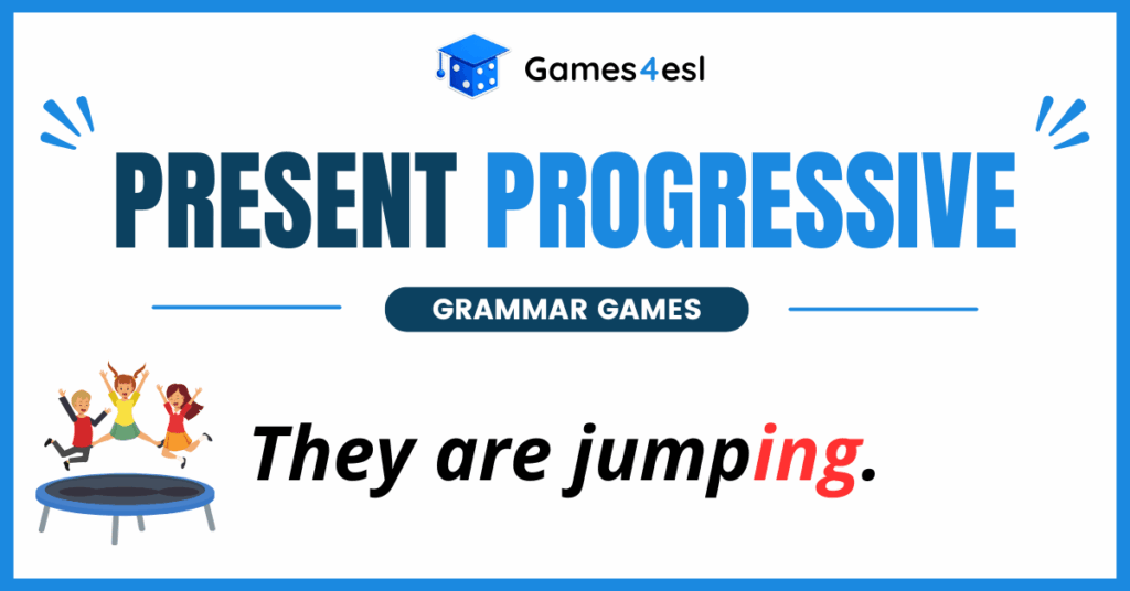 Present Progressive Grammar Games