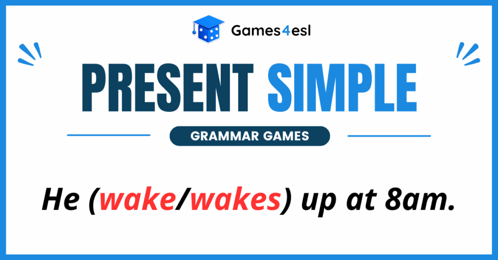 Present Simple Grammar Games
