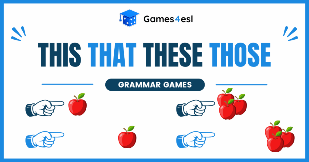 This That These Those Grammar Games
