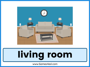 Rooms Of The House ESL PowerPoint Lesson